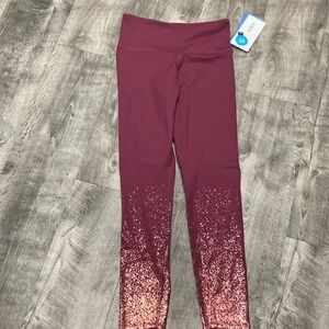 Ombré mauve work out leggings